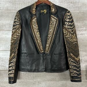 Scully black leather jacket